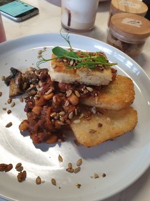 Vege fry up yummy at Vitality Kitchen in Tauranga