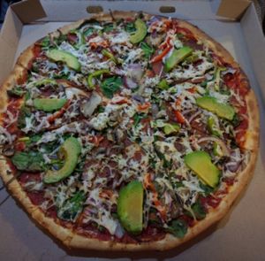 Vegan pizza!  at Mr Mozzarella in Lismore