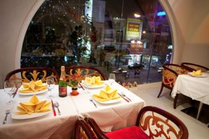 View of restaurant on 2nd floor at Healthy Farm - XVNT Binh Thanh District in Ho Chi Minh City