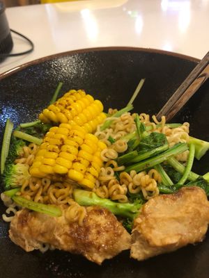 Build your own noodle bowl at Healthy Farm - XVNT Binh Thanh District in Ho Chi Minh City
