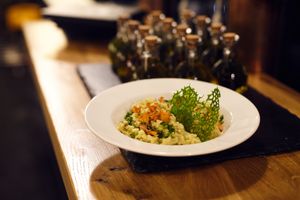 Risotto at Cocina Verde in Krakow