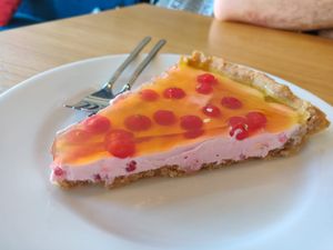 Cake of the day at Cocina Verde in Krakow