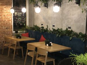 Seating area  at Cocina Verde in Krakow