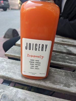 Immunity juice at Juicery in Istanbul