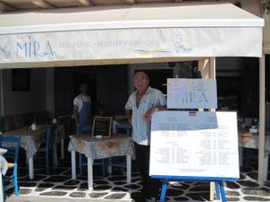 This is the owner. at MIRA in Paros
