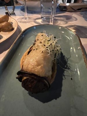 Veggie Mousaka (daily specials menu)  at MIRA in Paros