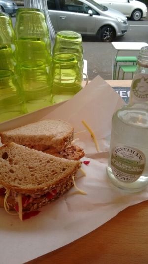 the finished article at Kind Crusts in Glasgow