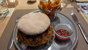 Vegano Burger at Blesius Garten in Trier