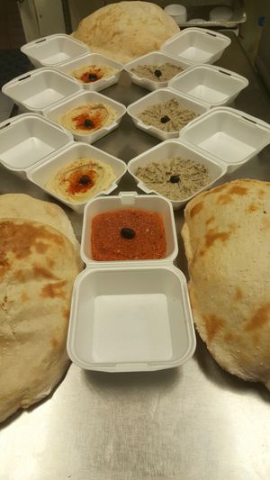 Mezees are going with lavash breads at Mediterrano Turkish and Mediterranean Cuisine in Hillsborough