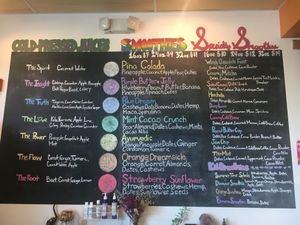 Menu at Auraganic in Chino