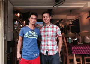 With olivier from france at Royal Sai Gon  in Ho Chi Minh City