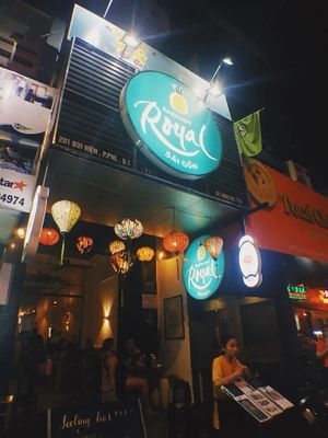 Royal Saigon entrance. At then end of busy Bui Vien Street. 201 Bui Vien Street, District 1 at Royal Sai Gon  in Ho Chi Minh City
