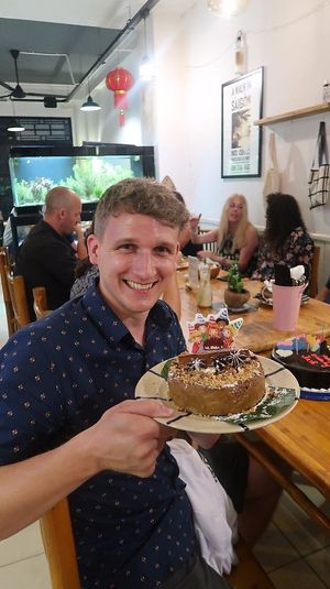 Vegan Banana Cake. Order without honey. at Royal Sai Gon  in Ho Chi Minh City