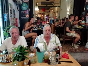 A few seats on the outside for the ones who love to watch people in the crowd and don’t worry about the noise  at Royal Sai Gon  in Ho Chi Minh City