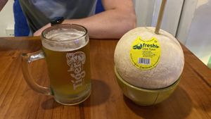 Beer and Coconut Water  at Royal Sai Gon  in Ho Chi Minh City