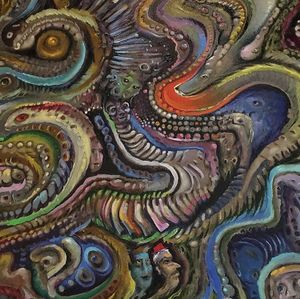 Artwork inside at Hunter's Brewing in Chesterton