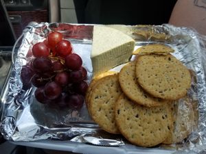 Cheese plate at Hunter's Brewing in Chesterton