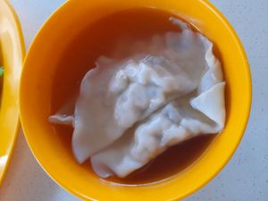 Frozen dumpling at Shang De Vegetarian in Central Singapore