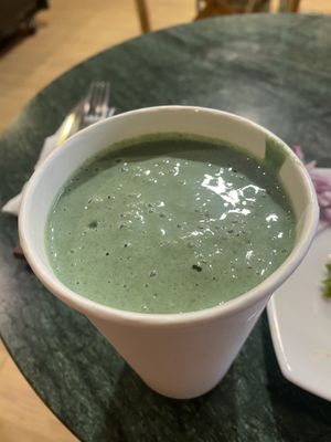 Green smoothie (not cold enough )  at Naturlandia in Lima