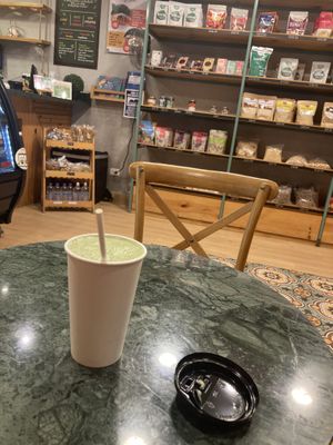Popeye juice  at Naturlandia in Lima