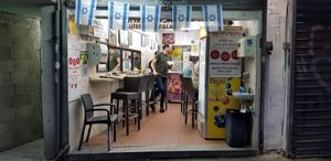 Inside at Falafel Banin Johnny in Tel Aviv