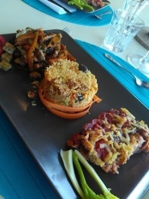 Aubergine gratin at Casa KaRa in Dolceacqua