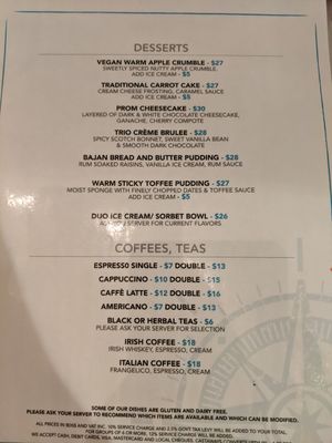 They had vegan apple crumble available! at Castaways Bar & Grill in Bridgetown