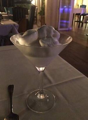 Coconut sorbet  at Castaways Bar & Grill in Bridgetown