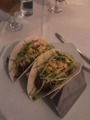 Vegan tacos at Castaways Bar & Grill in Bridgetown