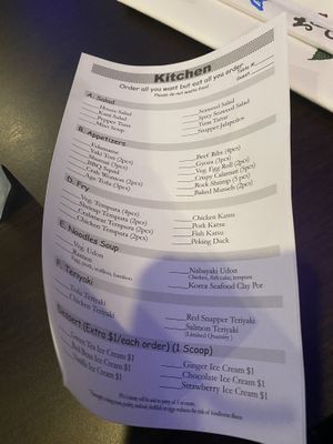 Side dish and appetizer menu   at Sushi Express in West Haven