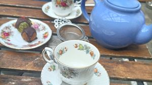 Vegan Energy ball (matcha and peanut butter) at The Secret Garden in Galway