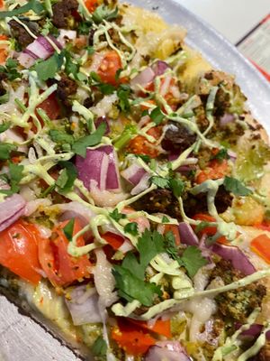 Half falafel  at Veggie Crust in Somerville