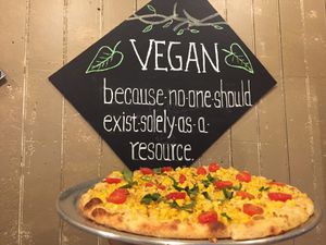 Coconut Corn Pizza at Veggie Crust in Somerville