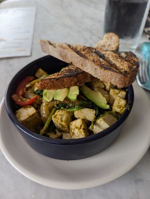 Southwest tofu scramble at True Food Kitchen - W Ave in Austin