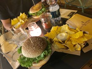 Big and tasty burger!!! at Universo Vegano in Bologna