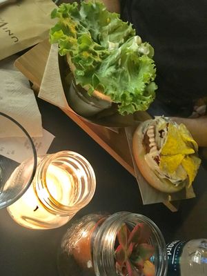 Big and tasty burger!!! at Universo Vegano in Bologna
