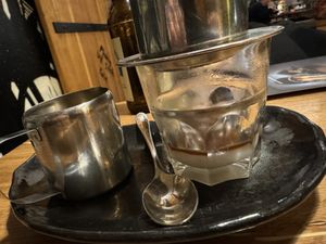 vietnamese coffee w/ coconut milk  at 36 Pho Co in Weimar