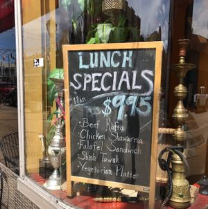 lunch specials 11a-4p at Ranoush in St Louis