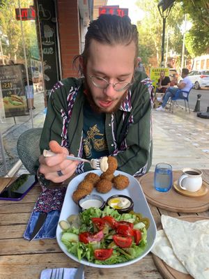 Falafel plate at Rokka in Antalya