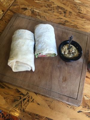 Falafel wrap at Rokka in Antalya