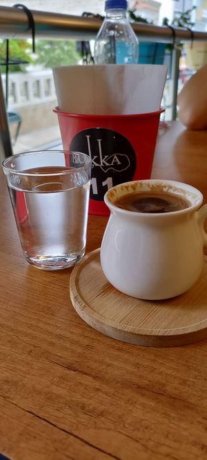 Syrian coffee at Rokka in Antalya
