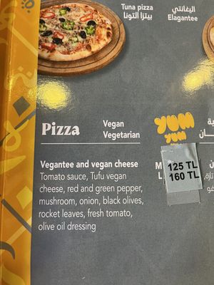  Vegan pizza   at Rokka in Antalya