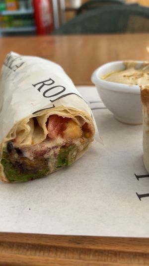 Vegan falafel wrap 🌯   at Rokka in Antalya