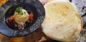 Hummus at Rokka in Antalya