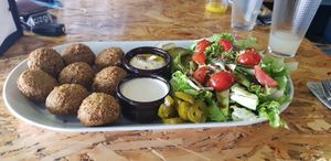 Falafel vegan at Rokka in Antalya