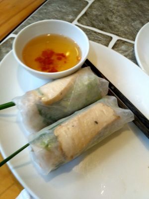 Fresh Spring Rolls with Tofu at Asian Kitchen in Ho Chi Minh City