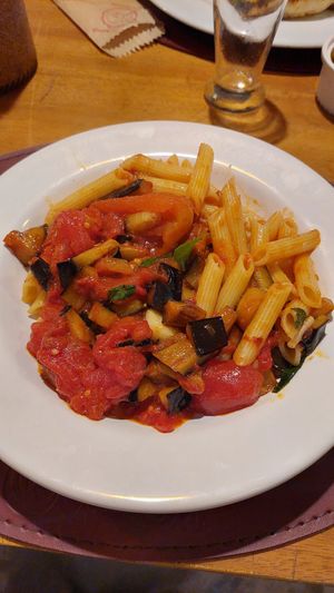Penne Melanzane at Spaghetto in Ubatuba