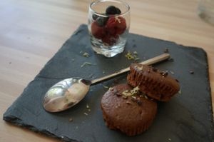 Brownies at Green Rainbow in Paris