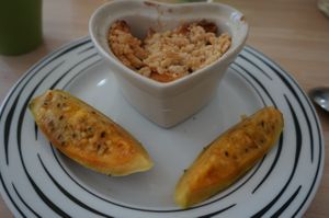 Apple Crumble at Green Rainbow in Paris