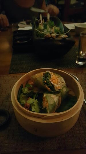 Entrada/aperitivo vegano at Es-sencia in Ubatuba